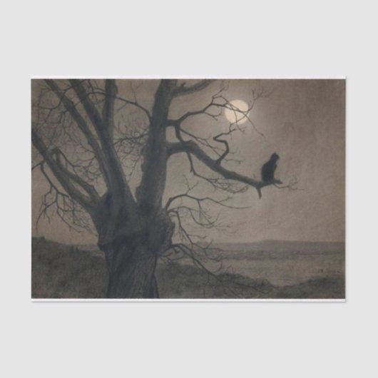 Kat in de Moonlight, Alexandre Steinlen Tissuepapier (Voorkant)
