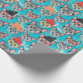 Kat in de pet cadeaupapier (Hoek)