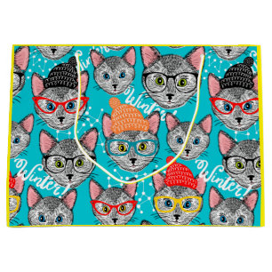 Kat in de pet groot cadeauzakje