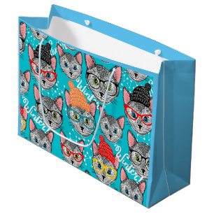 Kat in de pet groot cadeauzakje