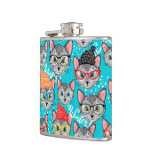 Kat in de pet heupfles (Links)