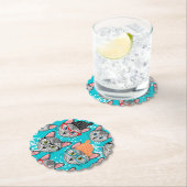 Kat in de pet kartonnen onderzetters (Insitu)