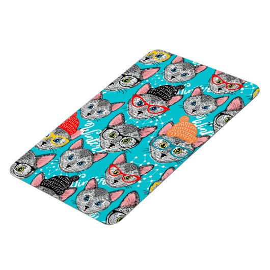 Kat in de pet magneet (Linkerzijde)