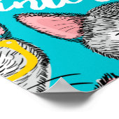 Kat in de pet poster (Hoek)