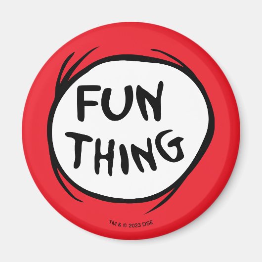 Kat in de Pet | Thing 1 Thing 2 - Fun Thding Magneet (Voorkant)