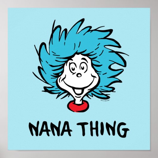 Kat in de Pet | Thing 1 Thing 2 - Nana Thing Poster (Voorkant)