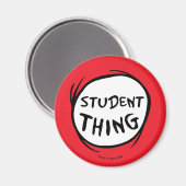 Kat in de Pet | Thing 1 Thing 2 - Student Dding Magneet (Voorkant / Achterkant)
