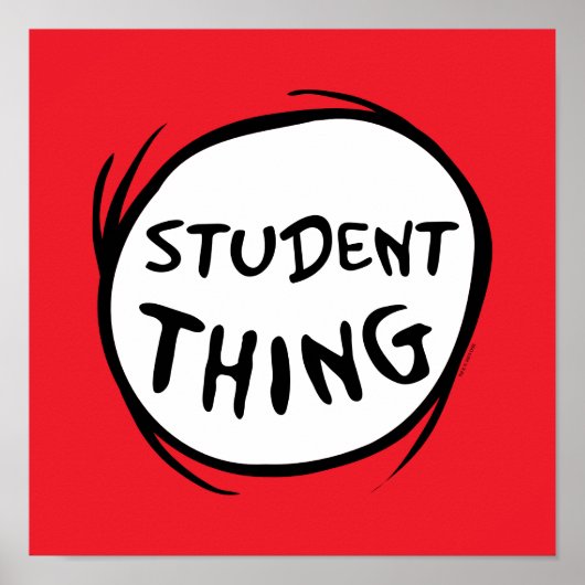 Kat in de Pet | Thing 1 Thing 2 - Student Dding Poster (Voorkant)
