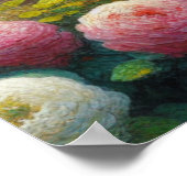 Kat in de prachtige tuin poster (Hoek)