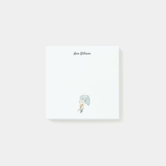 Kat in de regen stationery post-it® notes (Voorkant)