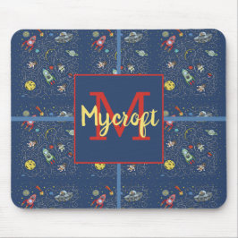 Kat in de ruimte muismat