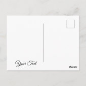 Kat in de ruimtesolf. briefkaart (Achterkant)