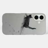 Kat in de sneeuw 2 Case-Mate iPhone case (Achterkant (horizontaal))