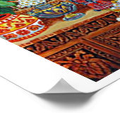 Kat in de tuin van Louis Wain Poster (Hoek)