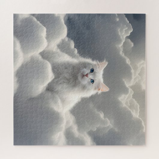 Kat in de wolken legpuzzel (Horizontaal)
