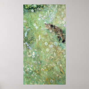 Kat in de zomerweide, Bruno Liljefors Poster