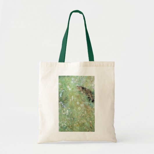 Kat in de zomerweide, Bruno Liljefors Tote Bag (Voorkant)