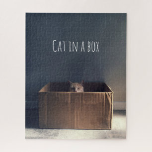 Kat in een doos. De Zen-kat-meester. Legpuzzel