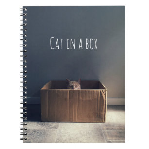 Kat in een doos. De Zen-kat-meester. Notitieboek