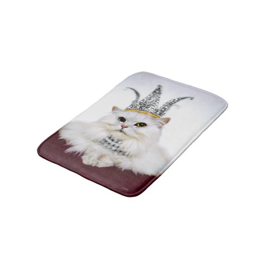 Kat in een kroon badmat (Gekanteld)