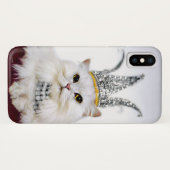 Kat in een kroon Case-Mate iPhone case (Achterkant (horizontaal))