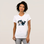 Kat in een orka kostuum t-shirt (Voorkant volledig)