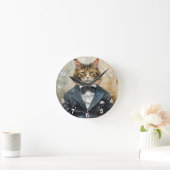 Kat in een pak ronde klok (Huis)