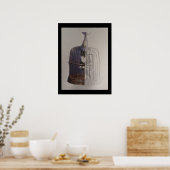 Kat in een Poster voor vogelkooien (Keuken)