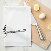 Kat in een Pot Kitchen-handdoek Theedoek (Quarter Fold)