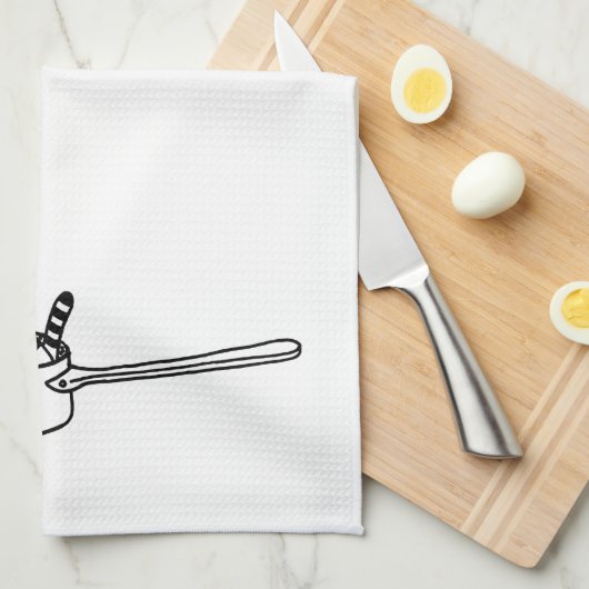 Kat in een Pot Kitchen-handdoek Theedoek (Quarter Fold)