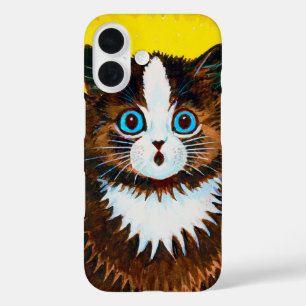 Kat in een regenboog, Louis Wain iPhone 16 Hoesje