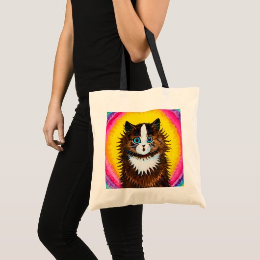 Kat in een regenboog, Louis Wain Tote Bag (Voorkant (product))