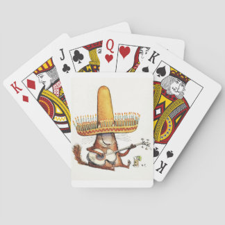 Kat in een Sombrero-speelkaart Speelkaarten