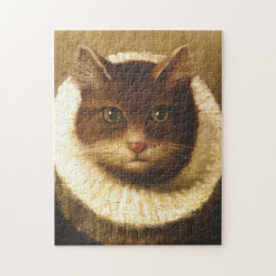 Kat in een Victoriaans kunst schilderen Legpuzzel