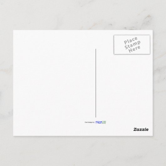 Kat in een vreemd landschap briefkaart (Achterkant)