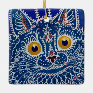“Kat in gotische stijl” van Louis Wain Keramisch Ornament