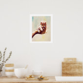 KAT IN HANDEN POSTER (Keuken)