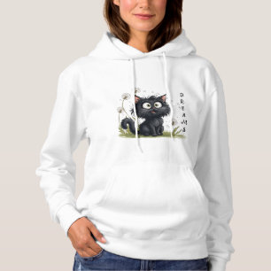 Kat in het land van pluizige paardenbloemen hoodie