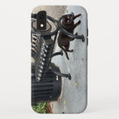 Kat in het park Case-Mate iPhone case (Achterkant)