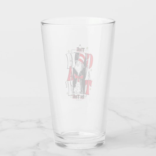 Kat in het Pet | B&W-tekst Glas (Achterkant)