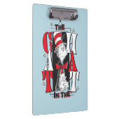 Kat in het Pet | B&W-tekst Klembord (Rechts)