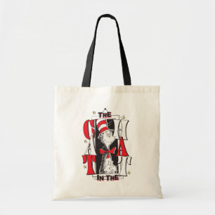 Kat in het Pet B&W-tekst Tote Bag