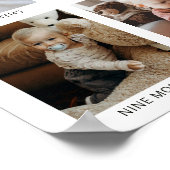 Kat in het Pet | Baby's 1e jaar fotocollage Poster (Hoek)