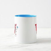 Kat in het Pet Balancing Act Monogram W Mok (Midden)