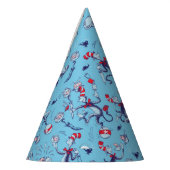 Kat in het Pet | Blauw patroon Feesthoedjes (Links)