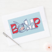 Kat in het Pet | bobbel Rechthoekige Sticker (Envelop)