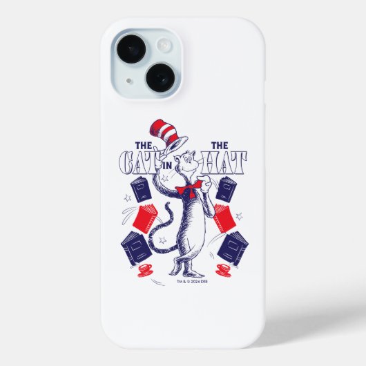 Kat in het Pet | Boeken lezen Case-Mate iPhone Case (Achterkant)