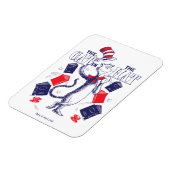 Kat in het Pet | Boeken lezen Magneet (Linkerzijde)