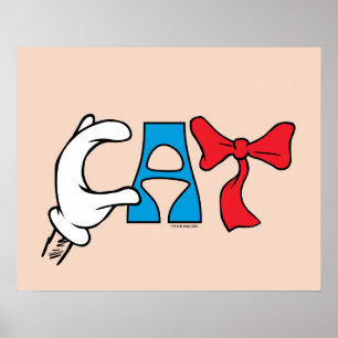 Kat in het Pet CAT-tekst Poster