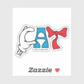 Kat in het Pet | CAT-tekst Sticker (Vel)